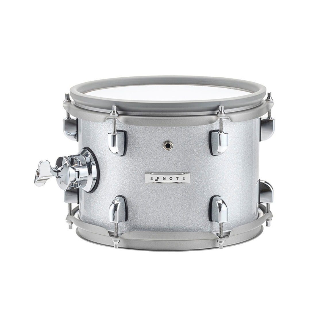 EFNOTE 10 x 7” Rack Tom Drum White Sparkle EFD-T1070-WS