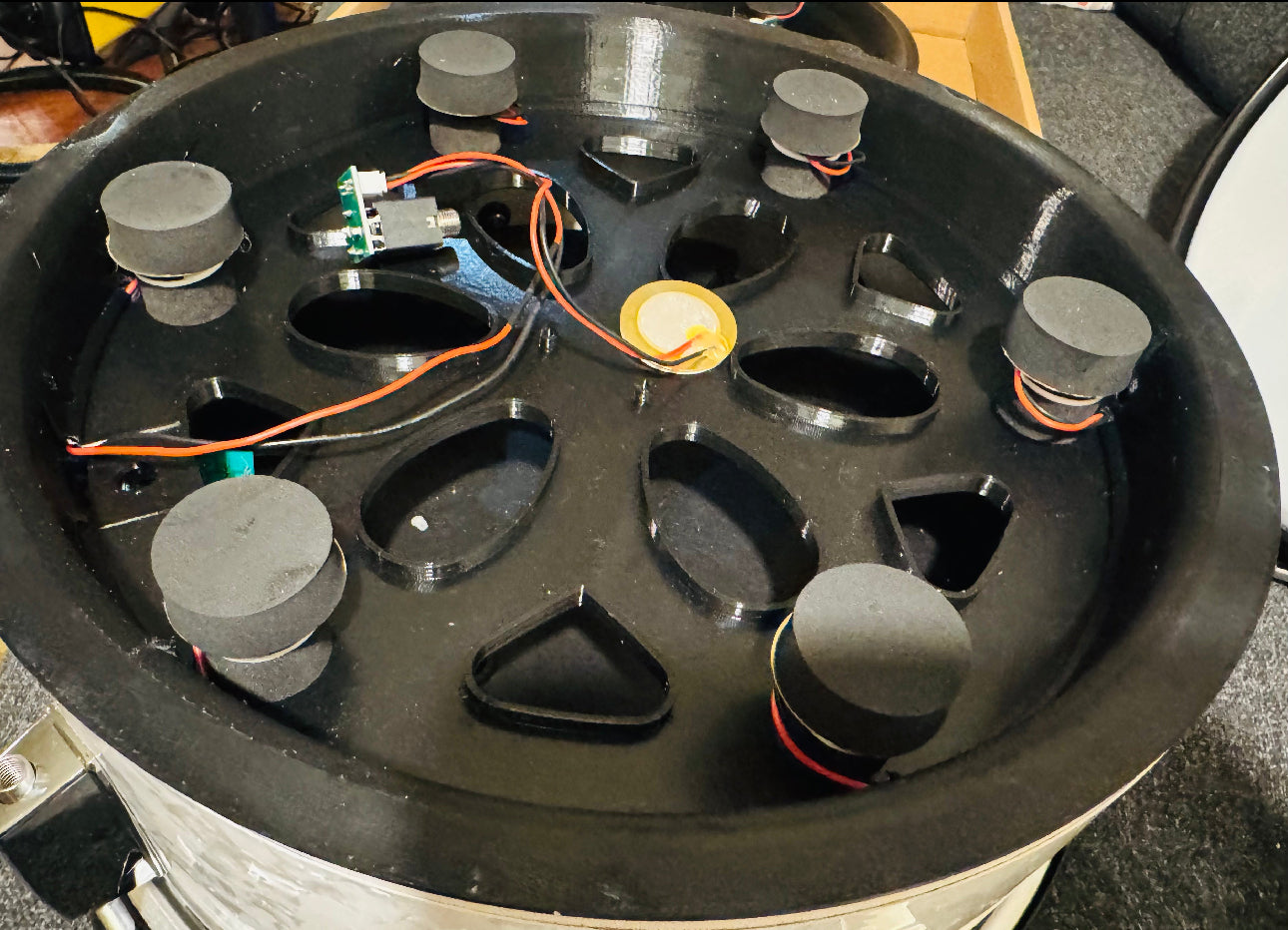 13” 6 Trigger Electronic Plate Tray **READ w Rim Zone for Roland Alesis Acoustic Drum