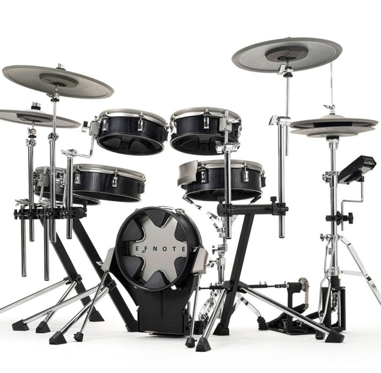 EFNOTE 3X Acoustic Designed Electronic Drum Set Black Oak