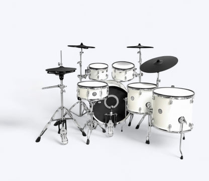 Lemon T1000 E Drum Set White NO MODULE Compatible w Roland + Alesis