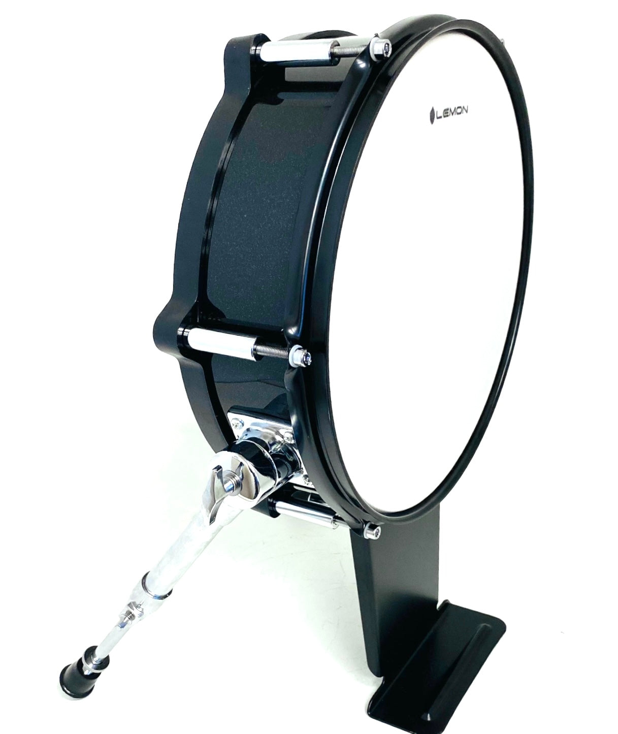 Lemon 12” Black Sparkle Bass Kick Drum for Roland and Alesis
