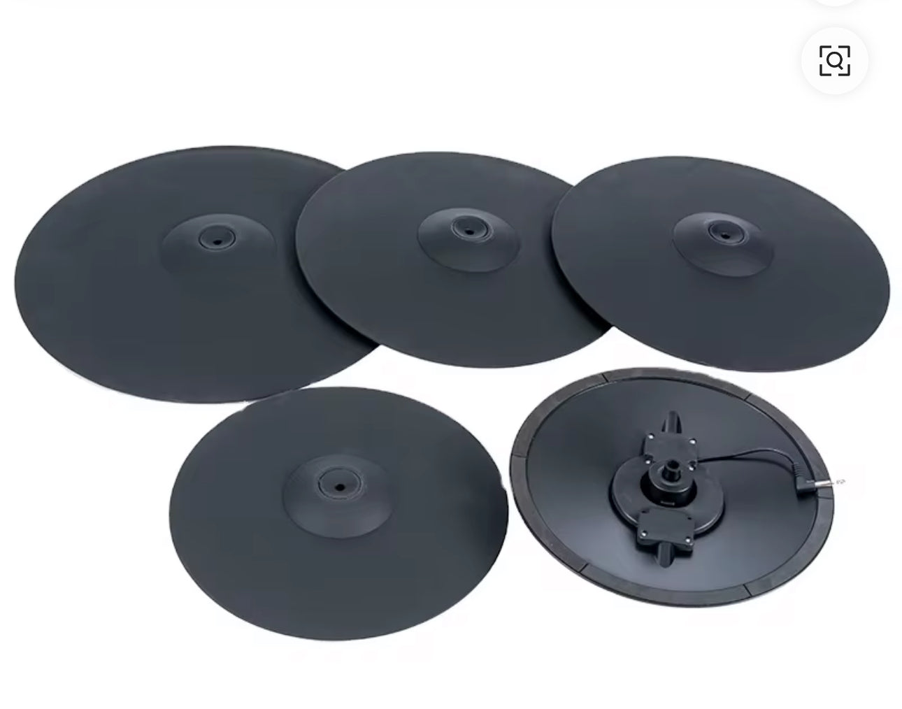 UNLOCK LARGE Cymbal Set 14” Hi Hat 17” Crash 20” Ride for Roland Alesis Kit