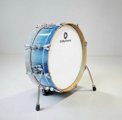 Dolby 18” Electronic Kick Drum Blue Sparkle for Roland Alesis