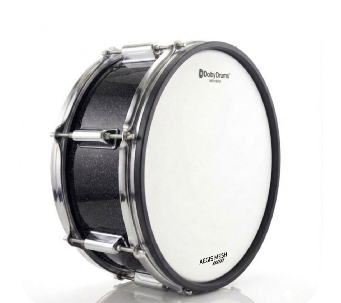 Dolby 14 x 5” Black Sparkle Electronic Snare w 6 Triggers for Roland Alesis
