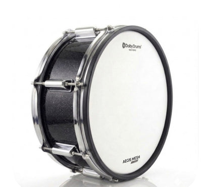Dolby 14 x 5” Black Sparkle Electronic Snare w 6 Triggers for Roland Alesis