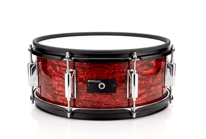 Dolby 14 x 5” Red Wood Electronic Snare w 6 Triggers for Roland Alesis