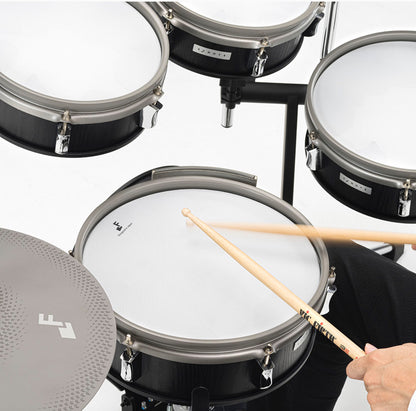 EFNOTE 3X Acoustic Designed Electronic Drum Set Black Oak