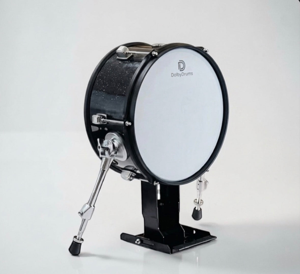 Dolby 12” Electronic Kick Drum Black Sparkle for Roland Alesis