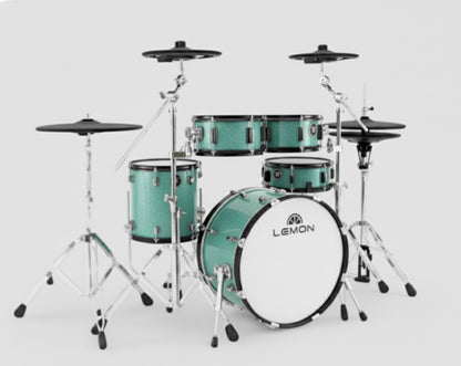 Lemon T950 Electronic Drum Set BLUE SPARKLE T-950 Compatible Roland Alesis