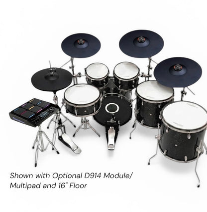 REV-9 Black Sparkle Electronic Drum Kit