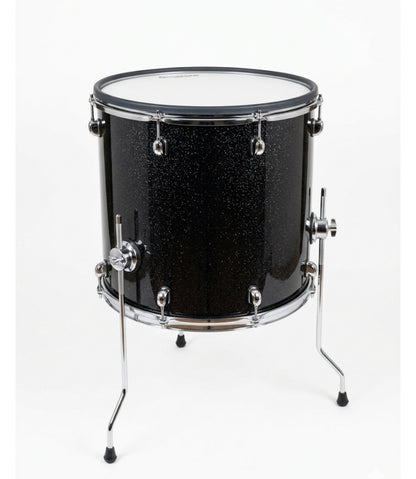Dolby 16 x 16” Floor Tom B-STOCK BLACK SPARKLE Electronic Full Shell for Roland Alesis