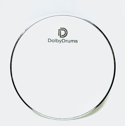 Dolby 12” 4-Ply MESH Low Volume Bass Kick Drumhead White Heavy Duty