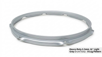 Dolby 16” Gray Hoop 8 Lug 2.3 mm Heavy Duty Triple Flange