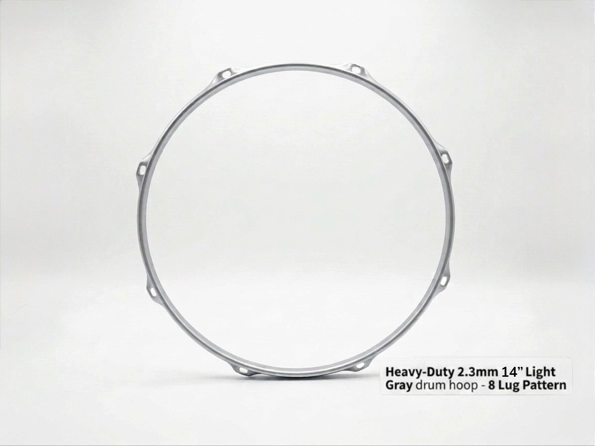 Dolby 14” Gray Hoop 8 Lug 2.3 mm Heavy Duty Triple Flange
