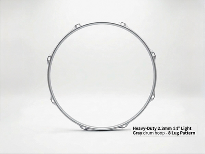 Dolby 14” Gray Hoop 8 Lug 2.3 mm Heavy Duty Triple Flange
