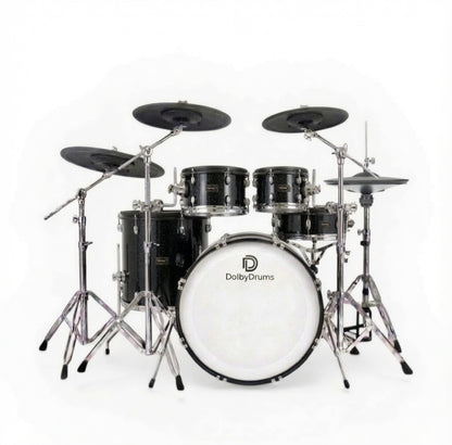 REV-9 Black Sparkle Electronic Drum Kit