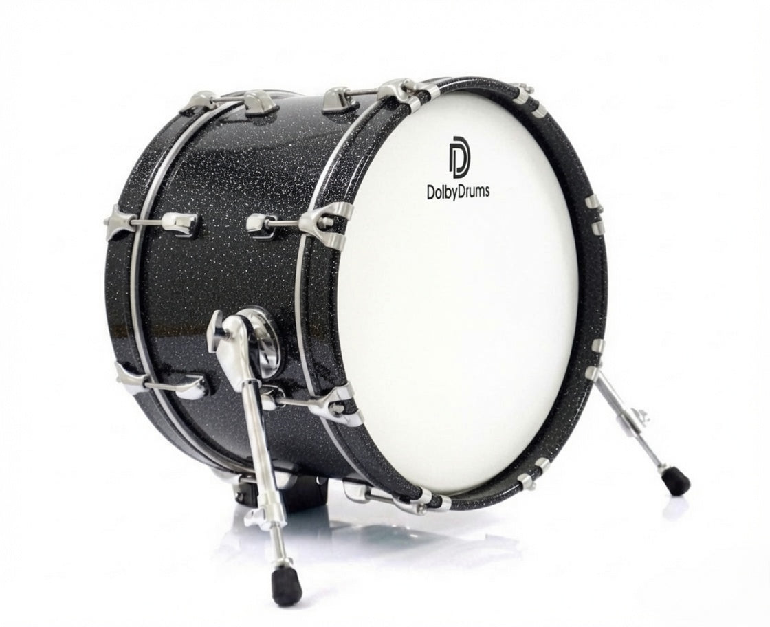 Dolby Drums 16” Electronic Kick Drum BLACK Sparkle Bass for Roland Alesis HX