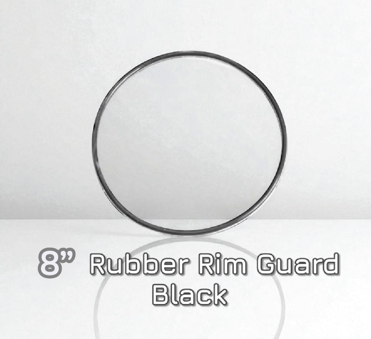 8” Rubber Rim Hoop Guard Protector for Roland Alesis or Acoustic Drum