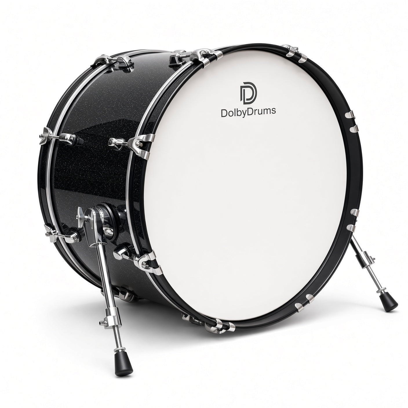 Dolby 20 x 12” Electronic Kick Drum Black Sparkle Bass for Roland Alesis