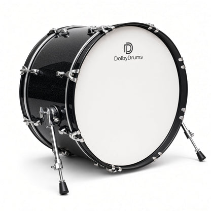 Dolby 20 x 12” Electronic Kick Drum Black Sparkle Bass for Roland Alesis