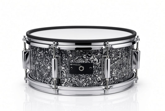 Dolby 14 x 5” Black Abalone Electronic Snare w 6 Triggers for Roland Alesis