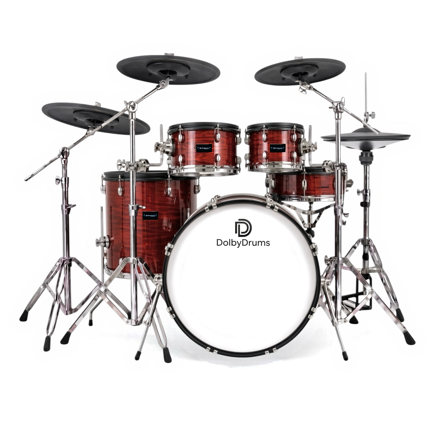 Dolby REV-9 RED WOOD Electronic Drum Kit