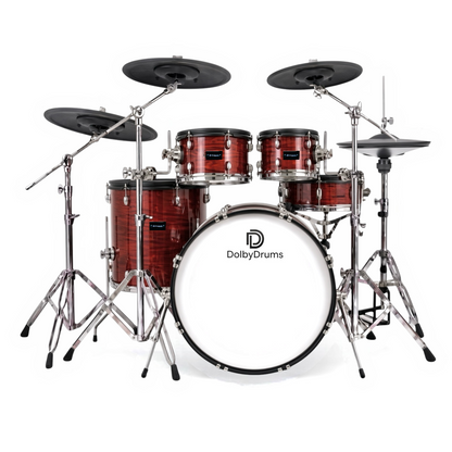 Dolby REV-9 RED WOOD Electronic Drum Kit