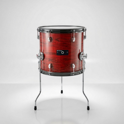 Dolby 12” x 12” Red Wood Floor Tom Electronic Full Shell for Roland Alesis