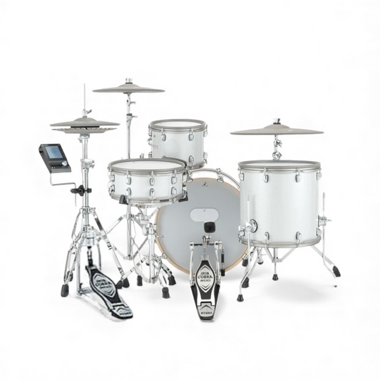 EFNOTE 7 BUNDLE Acoustic Designed Electronic Drum Set White Sparkle