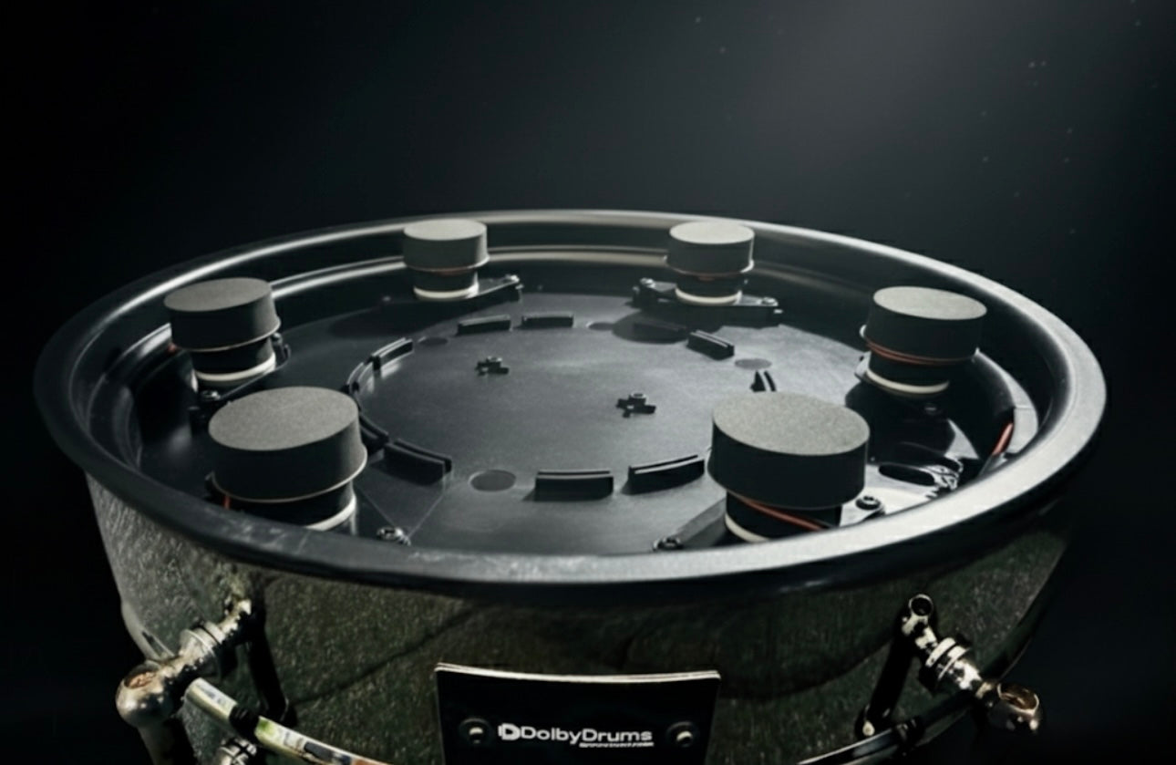 12” Electronic Black Nickel SNARE w 6 Triggers M6 PRO for Roland Alesis Drum