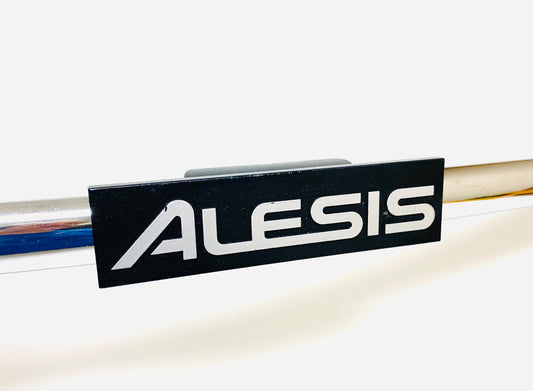 Alesis Rack Nameplate Brand Badge Clip On Tube