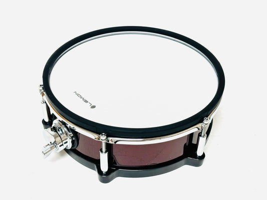 Lemon 12” x 4” WINE RED Mesh Tom Snare w Clamp  for Roland Alesis Strike Kit