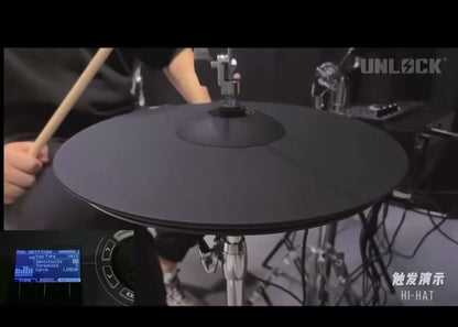 UNLOCK 14” 2 Piece Hi Hat Cymbals for Roland Alesis Strike VH