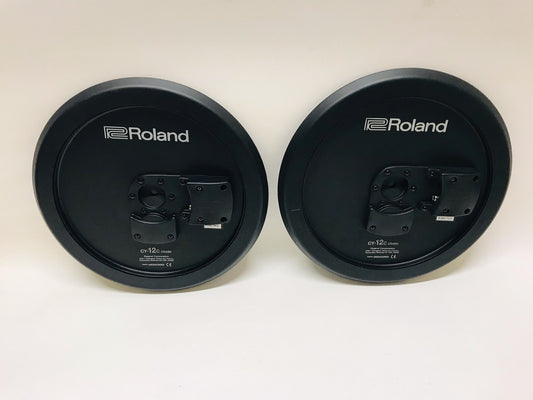 Pair of Roland CY-12C Black Back Cymbal CY12